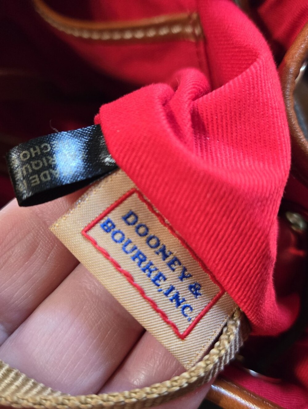 Dooney & Bourke Purple Leather Drawstring Bucket Bag - Picture 3 of 12